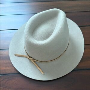 Brixton Tan and Brown Wesley Fedora Hat